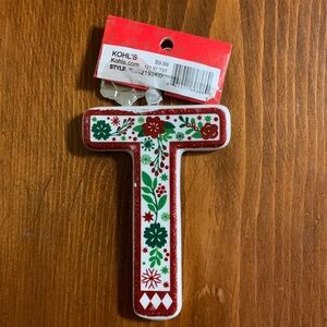 Kohl’s- Collectible Ornaments- Letter T